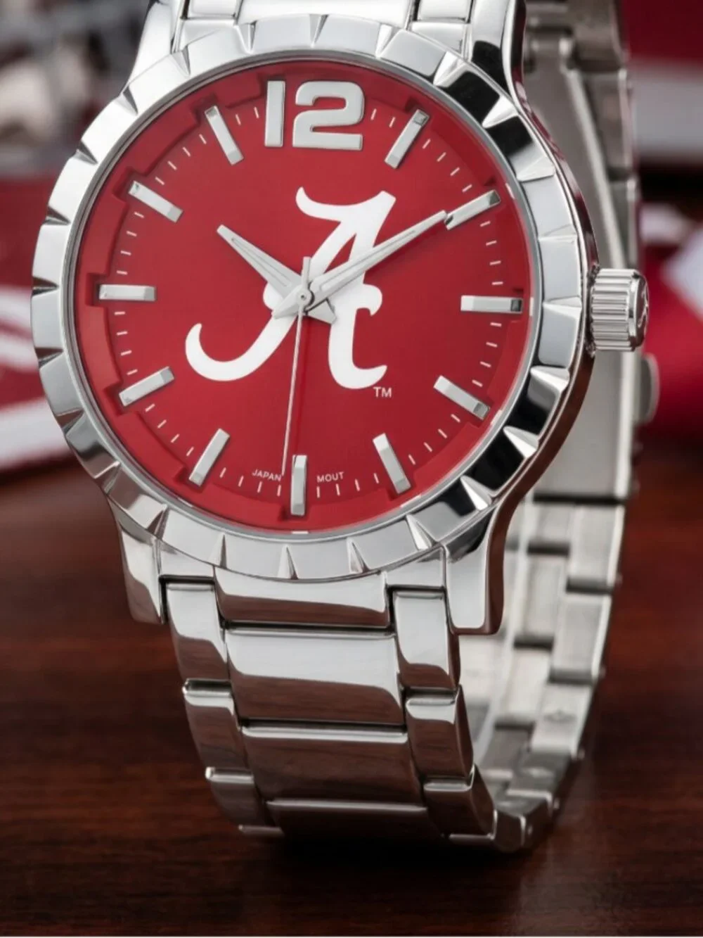 Alabama Crimson Tide Men's Stainless Steel Watch